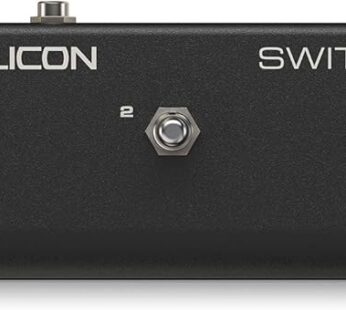 TC-Helicon Switch-3 Black 3-Switch Accessory Pedal for Harmony-M, VoiceWorksPlus, VoiceDoubler and VoiceWorks, Model 964100002