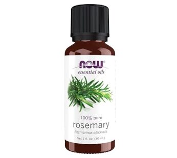 NOW Essential Oils, Rosemary Oil, Purifying Aromatherapy Scent, Steam Distilled, 100% Pure, Vegan, Child Resistant Cap, 1-Ounce