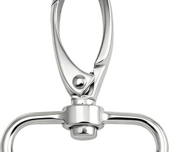 Wuuycoky Silvery Swivel D-Ring Eyelet Large Olive Buckle Lobster Claw Clasps Swivel Trigger Snap Hooks
