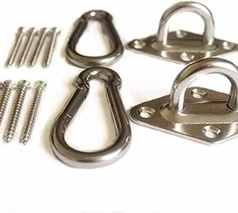 MHMYDZ 1000 lb Capacity Heavy Duty Hammock Hanging kit Ultra Durable Hooks Carabiners for Hammock Stand Hammocks Swing Chair,Multiple Indoor Outdoor Suspension Ceiling Hooks
