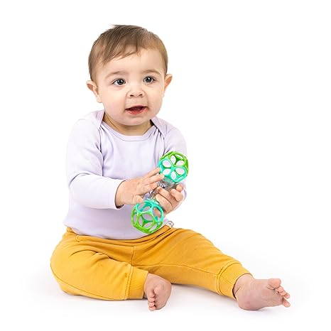 Bright Starts Oball Shaker Rattle Toy, Ages Newborn Plus - Image 3