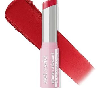 wet n wild Soft Blur Matte Lipstick, Velvety Semi-Sheer Buildable Color, Soft Matte Powdery Finish, Comfortable Wear, Vegan & Cruelty-Free – Little Red Rosette