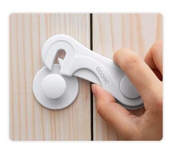 Cabinet Locks – Adoric Life Child Safety Locks 4 Pack – Baby Safety Cabinet Locks – Baby Proofing Cabinet Kitchen System with Strong Adhesive Tape