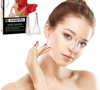 OVANTO Nose Shaper – Soft Silicone Nose Slimmer, Bridge Straightener, Corrector – Unisex Adults Nose Shaper for Wide Noses, Nose Thinner and Lifter Clip