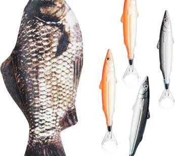 Outus Fish Shaped Pencil Case with Padded Foam Lining and Cute Fish Pens