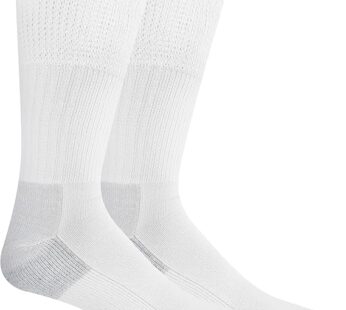 Dr. Schollโs Menโs Blister Defense Socks – 2 & 3 Pair Packs – Moisture Wicking & Non-Binding Cushioned Comfort