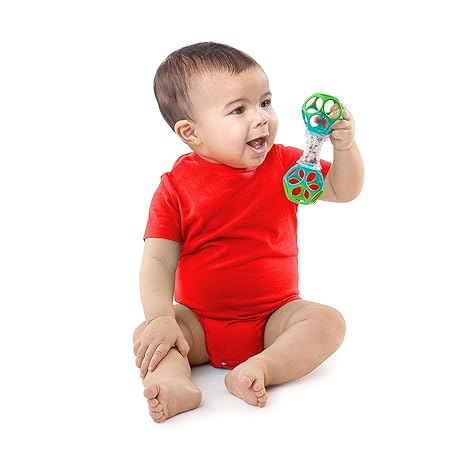 Bright Starts Oball Shaker Rattle Toy, Ages Newborn Plus - Image 2