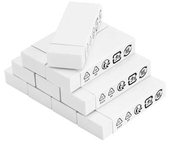 AmazonBasics Block White Easer, 10 pack