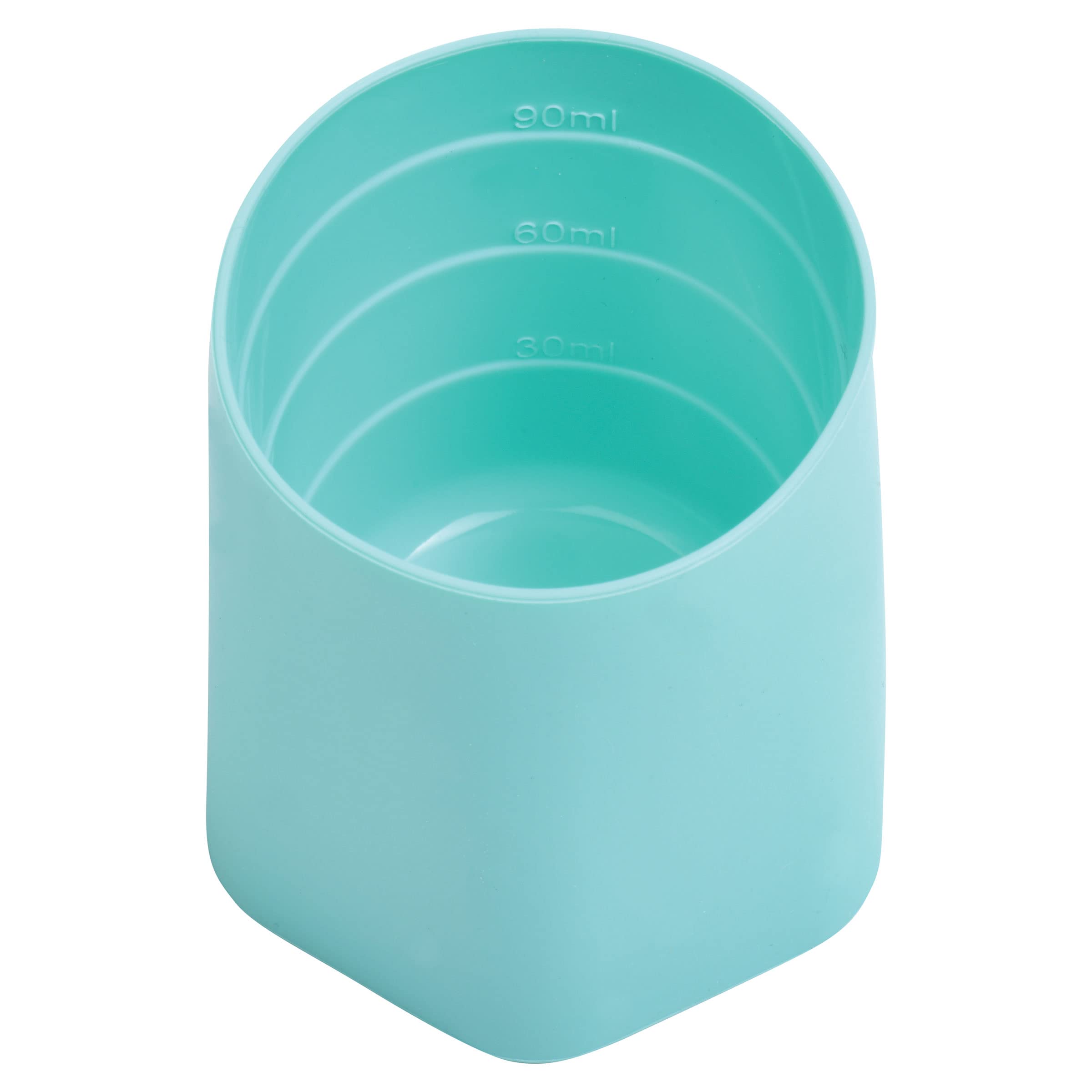 Tiny Twinkle Silicone Baby Cup 2 Pack - Open Training Cup for Independent Drinking, 4 oz (Blue, Mint) - Image 6
