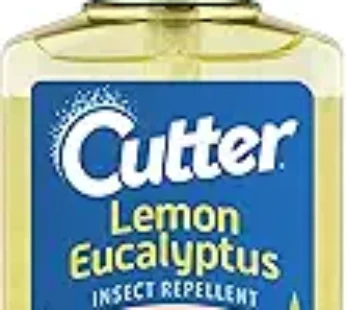 Cutter Lemon Eucalyptus Insect Repellent 4 Ounces, DEET-Free Pump Spray