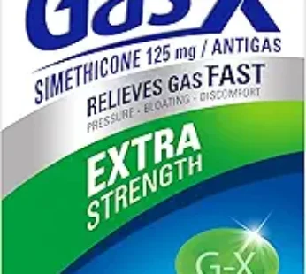 Gas-X Extra Strength Gas Relief Softgels with Simethicone 125 mg for Bloating Relief – 72 Count