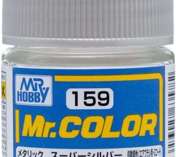 Mr. Hobby C159 Metallic Super Silver 10ml, GSI Mr. Color