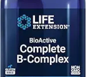 Life Extension BioActive Complete B-Complex, Heart, Brain and Nerve Support, Healthy Energy, Metabolism, Complete B Complex, 60 Vegetarian Capsules